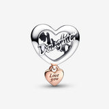 Love You Daughter Heart Charm