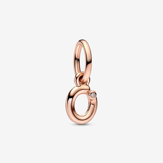 Letter o Script Alphabet Dangle Charm