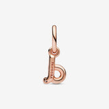 Letter d Script Alphabet Dangle Charm