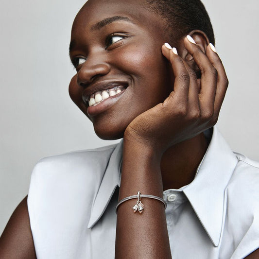 Just Married Wedding Bells Double Dangle