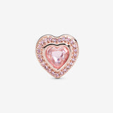 Pandora Sparkling Pink Heart Charm 787608NPM