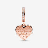 Heart &amp; Mom Dangle Charm