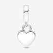 Rose Heart Padlock Dangle Charm