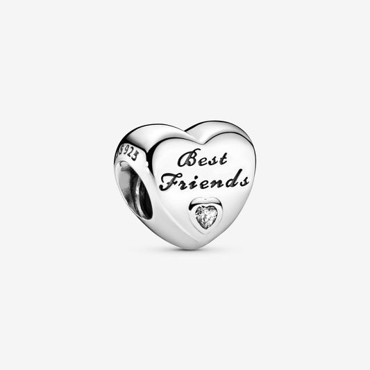 Pandora Polished Best Friends Heart Charm 791727CZ