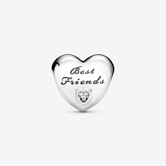 Pandora Polished Best Friends Heart Charm 791727CZ
