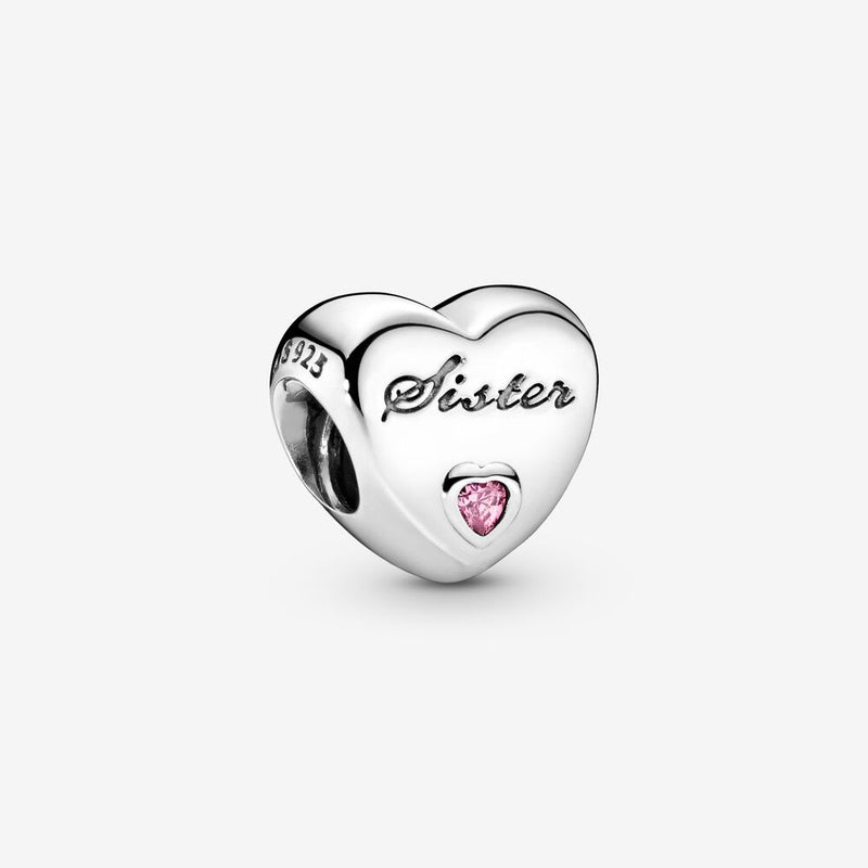 Pandora Sister Heart Charm 791946PCZ