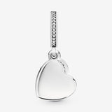 Pandora Forever Friends Heart Dangle Charm 791948CZ