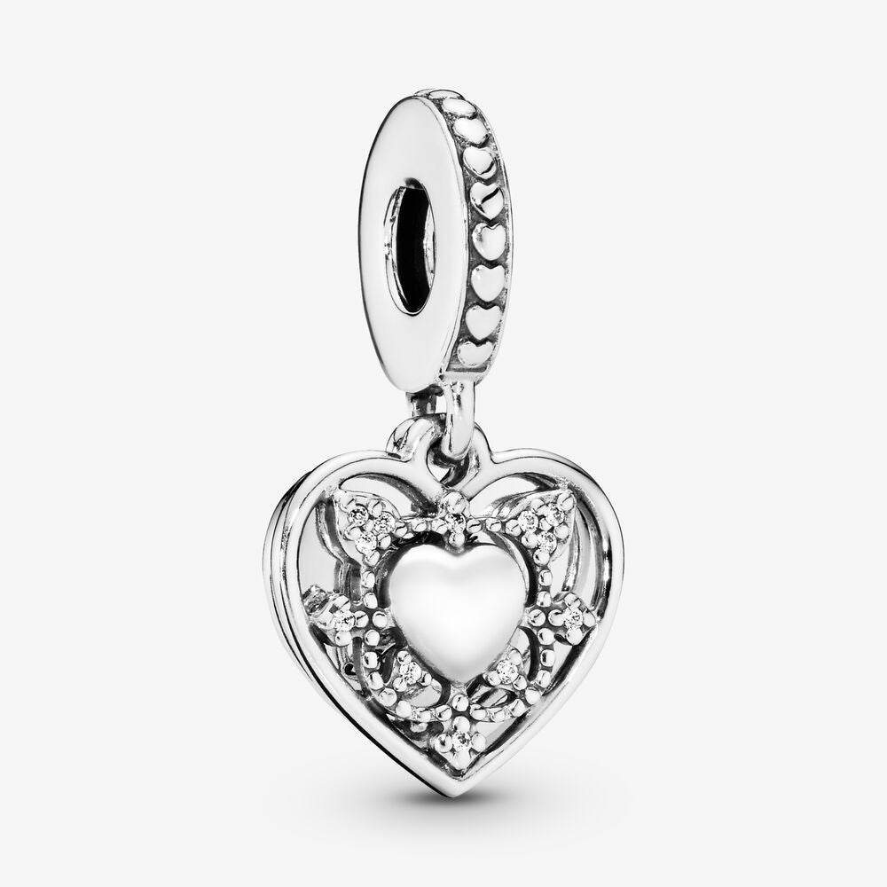 Pandora My Wife Always Heart Dangle Charm 792099CZ