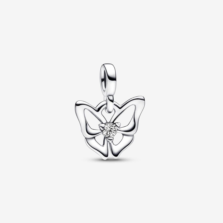 BUTTERFLY SS MINI DANGLE WITH CZ
