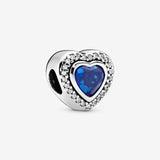 Pandora Sparkling Blue Heart Charm 797608NANB