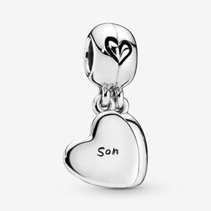 Pandora Mother & Son Heart Split Dangle Charm 797777EN16