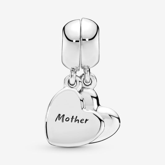 Pandora Mother & Son Heart Split Dangle Charm 797777EN16