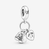 Pandora Baby Bottle & Shoes Dangle Charm 798106CZ