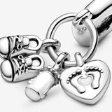 Pandora Baby Bottle & Shoes Dangle Charm 798106CZ