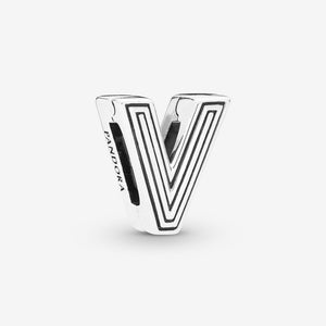 Pandora Letter V Charm 798218