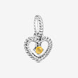 Pandora Honey Beaded Heart Dangle Charm 798854C11