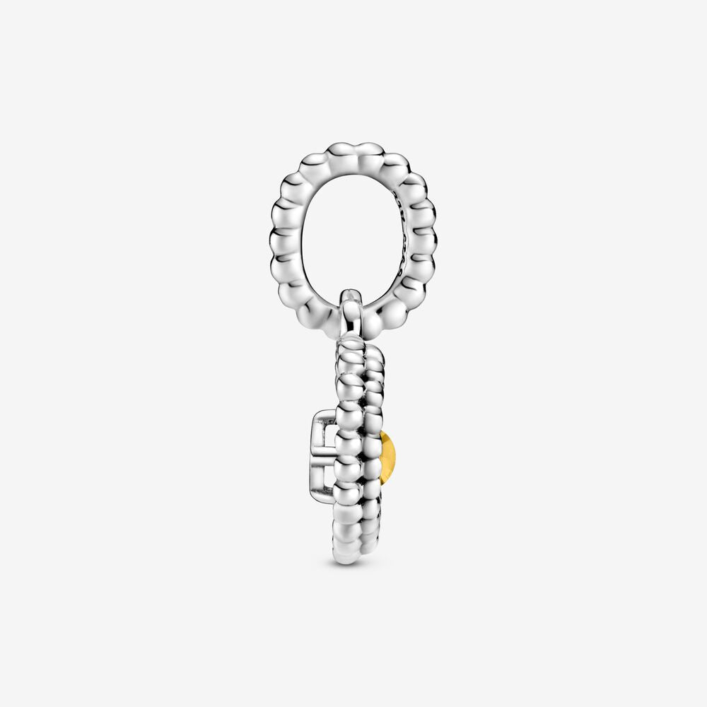 Pandora Honey Beaded Heart Dangle Charm 798854C11