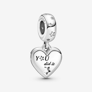 Pandora Congratulations Heart &amp; Stars Dangle Charm 799323C01