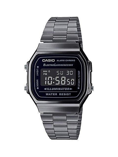 CASIO DIGITAL WATCH IN BLACK A168WGG-1BVT
