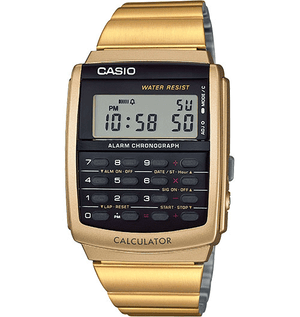 CASIO DATABANK WATCH IN GOLD CA506G-9AVT