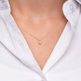 Circle Ball Diamond Necklace