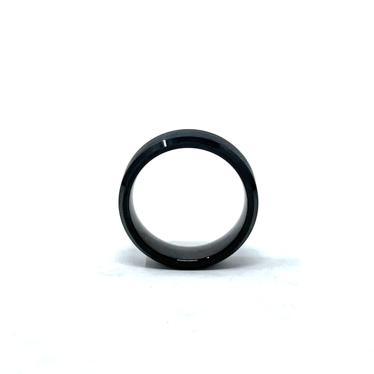 Tungsten Wedding Ring Band in Black (6mm)
