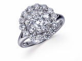 18K WHITE GOLD DIAMOND RING