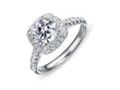 EsCa DIAMOND ENGAGEMENT RING SET (MOUNT ONLY)  IN 18K WHITE GOLD