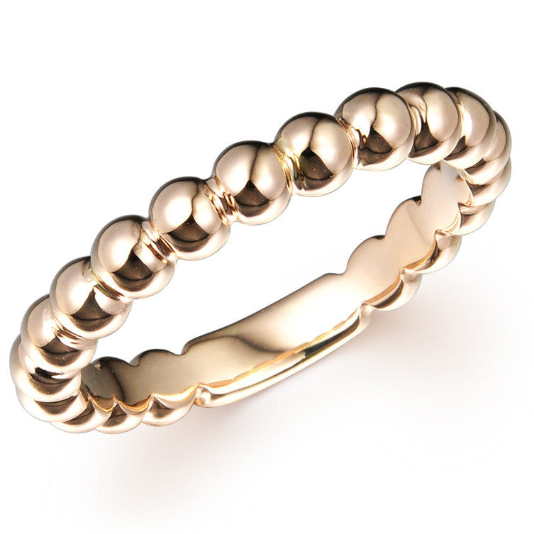 BEAD RING IN 18K ROSE GOLD