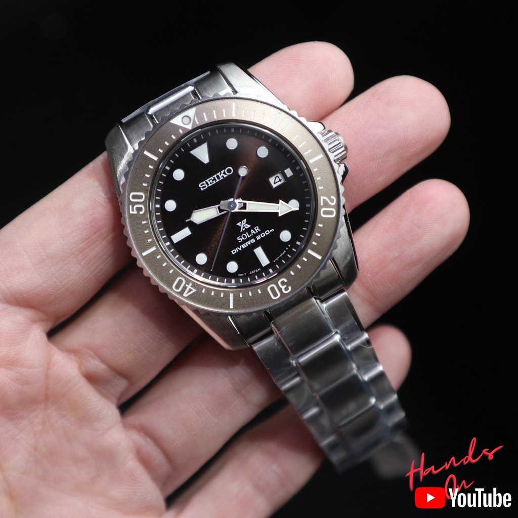 Seiko Prospex 38.5mm Solar 200m 660ft diver s watch SNE571P1