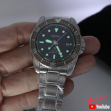 Seiko Prospex 38.5mm Solar 200m 660ft diver's watch SNE571P1
