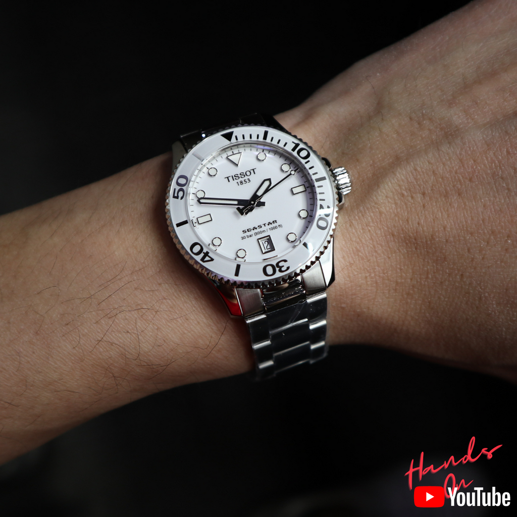 TISSOT ティソ シースター 1000 36MM ホワイト - 腕時計(アナログ)