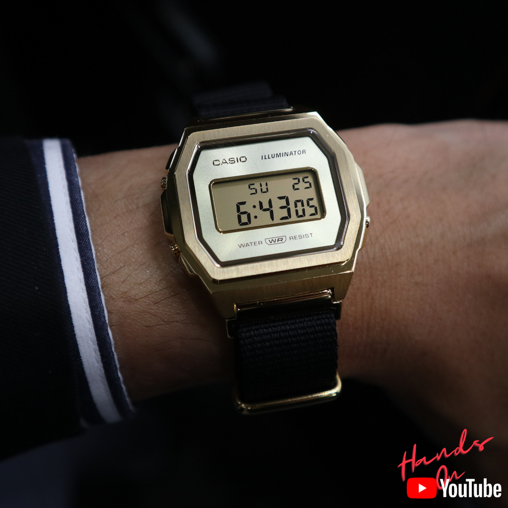 Casio vintage sales gold and black