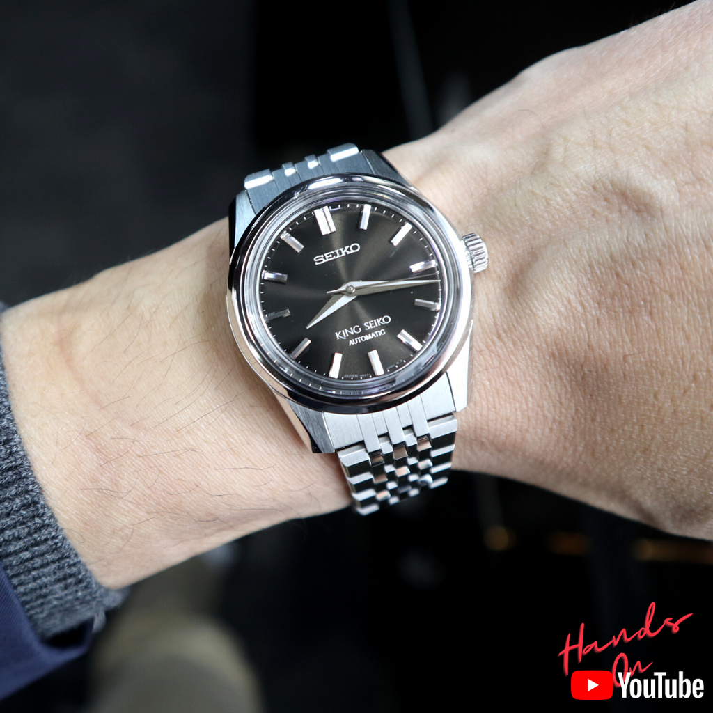 King seiko black deals dial