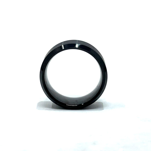 Tungsten Wedding Ring Band in Black (10mm)