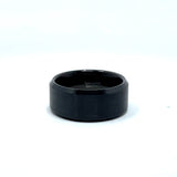 Tungsten Wedding Ring Band in Black (10mm)