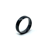 Tungsten Wedding Ring Band in Black (6mm)