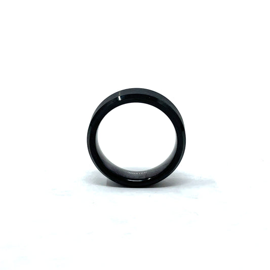 Tungsten Wedding Ring Band in Black (6mm)
