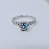 0.42cts Imperial Micropave Diamond Engagement Ring