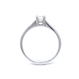 0.31ct Four-Prong Classic Diamond Engagement Ring in 18k White Gold