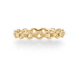 LMD CITY LIGHTS CHAIN  RING IN 18K YELLOW GOLD