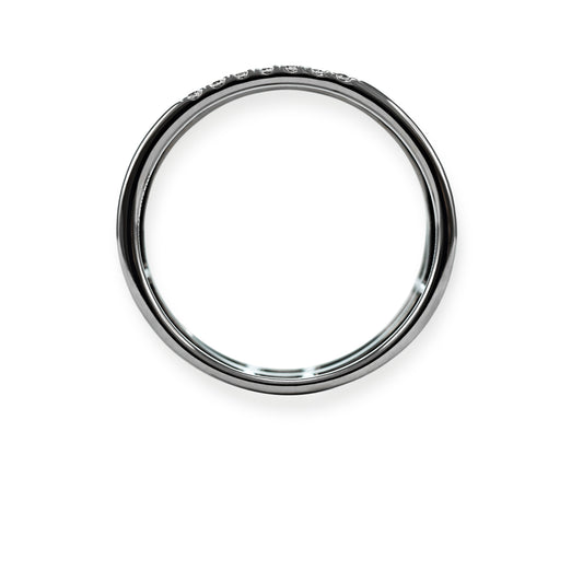 LMD CITY LIGHTS TRINE DIAMOND RING IN 18K BLACK GOLD