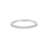 2.5MM CHANNEL PAVÉ-SET DIAMOND RING IN 18K WHITE GOLD - 0.33CTS