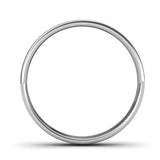 BRUSHED AND POLISHED WEDDING RING IN PLATINUM (3.5mm)
