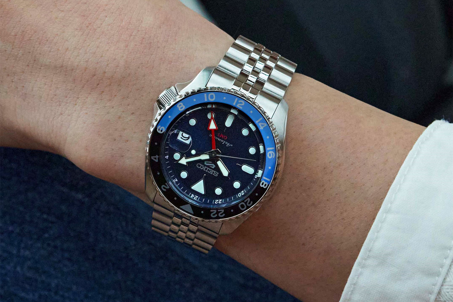 Seiko 5 Sports GMT blue dial SKX SSK003