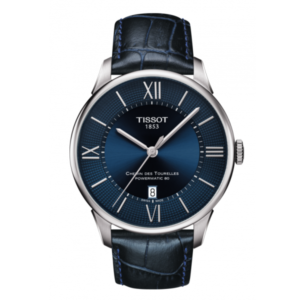 Tissot luxury powermatic on sale 80 blue dial