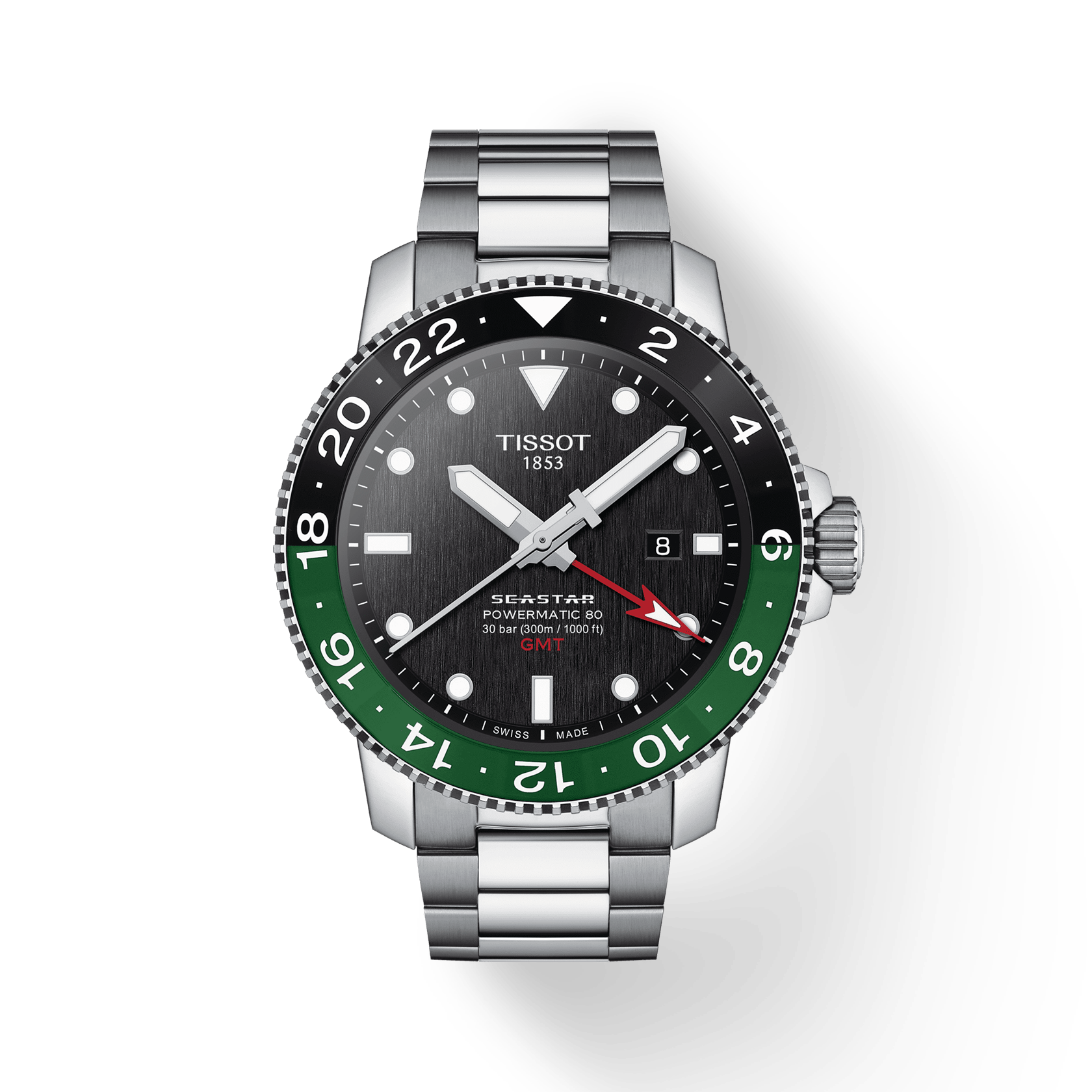 Tissot seastar powermatic 80 green hot sale