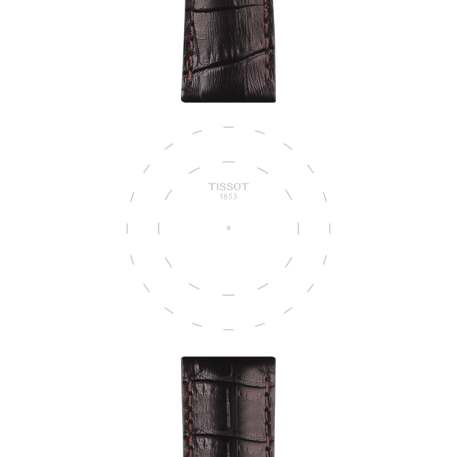 Tissot official brown leather strap lugs 12 mm T852041655
