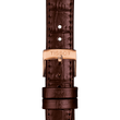 Tissot official brown leather strap lugs 15 mm T852043042