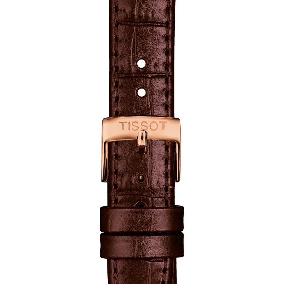 Tissot official brown leather strap lugs 15 mm T852043042